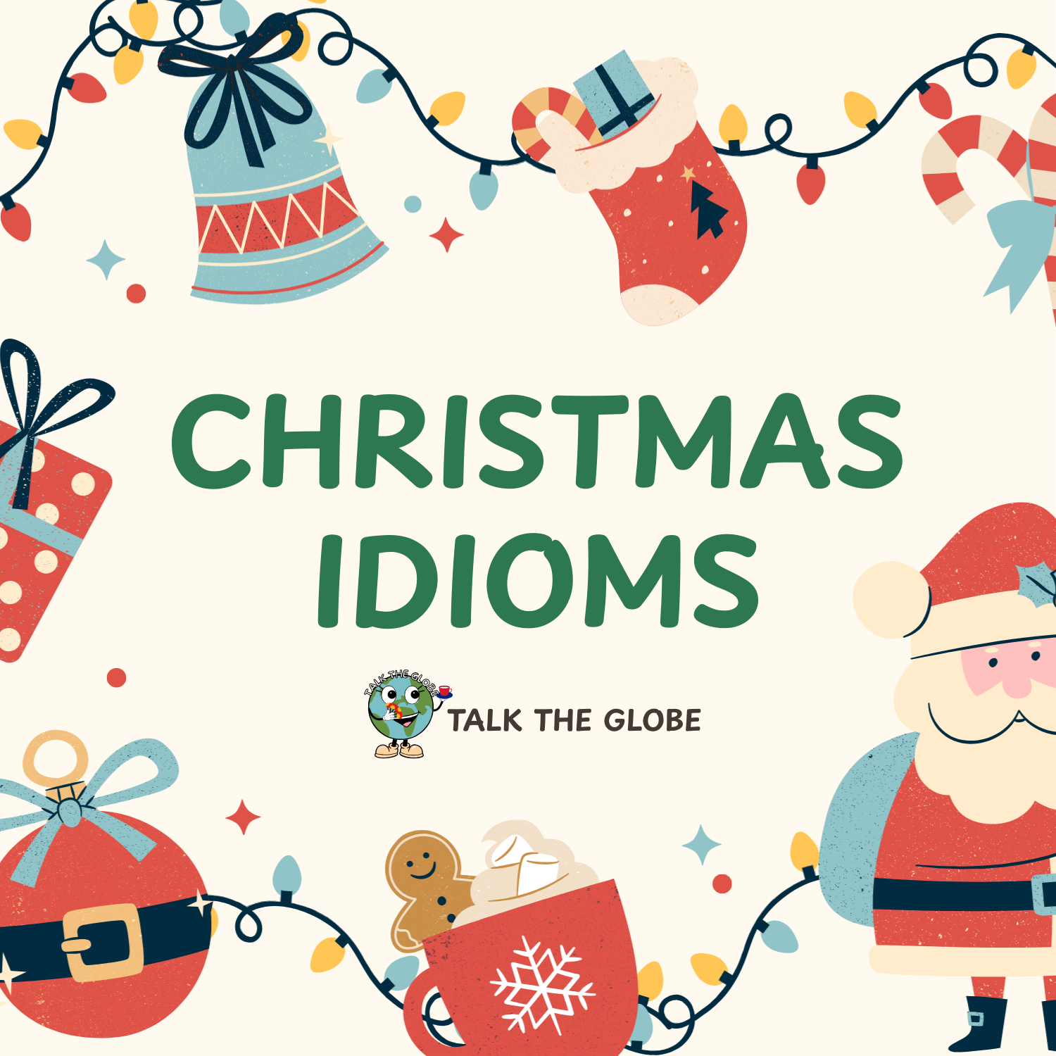 CHRISTMAS IDIOMS CARDS & WORKSHEET